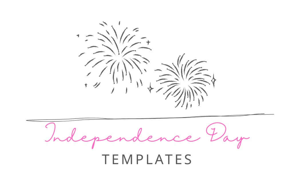 Customizable printable Independence Day templates including invitations, planners, stickers, labels, and party supplies.