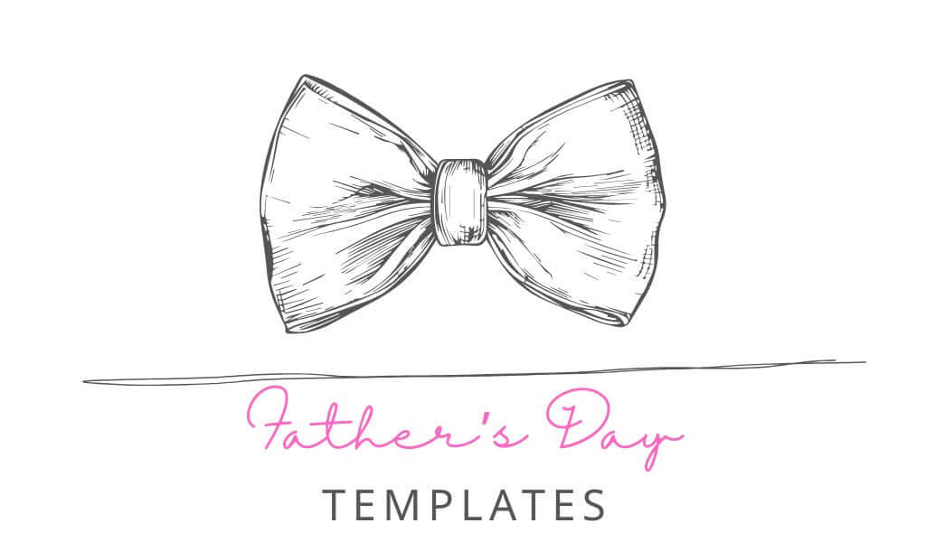 Customizable printable Father’s Day templates including invitations, planners, stickers, labels, and gift tags.