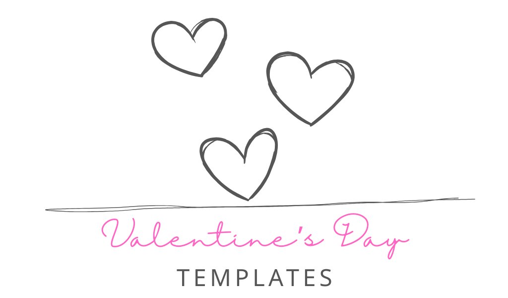 Customizable printable Valentine's Day templates including invitations, planners, stickers, labels, and party supplies.