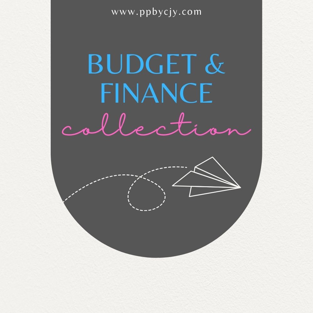Customizable printable budget and finance templates including trackers, planners, and expense logs.
