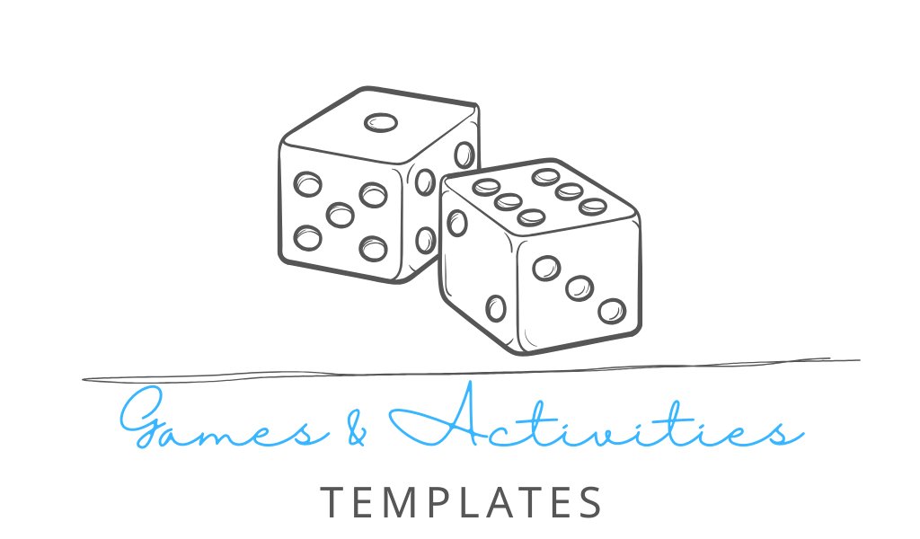 Customizable printable games and activities including puzzles, party games, and educational worksheets.