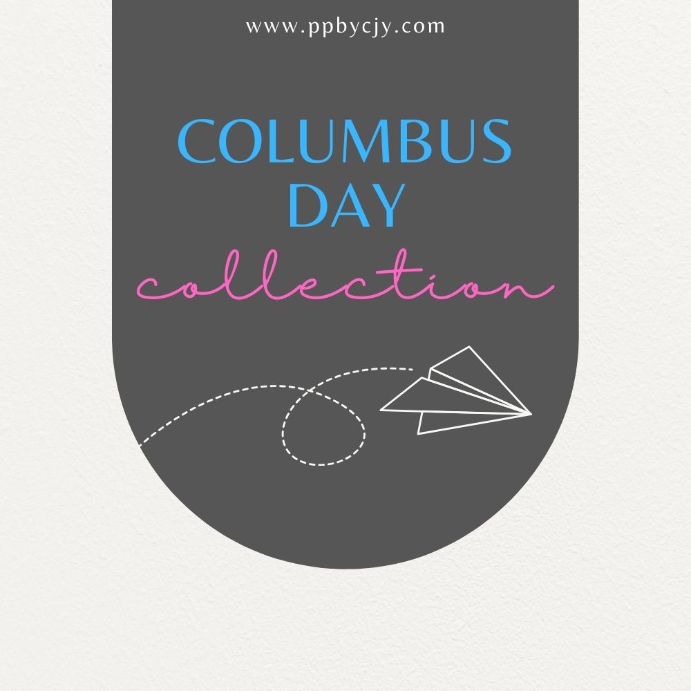 Customizable printable Columbus Day templates including invitations, planners, stickers, labels, and party supplies.