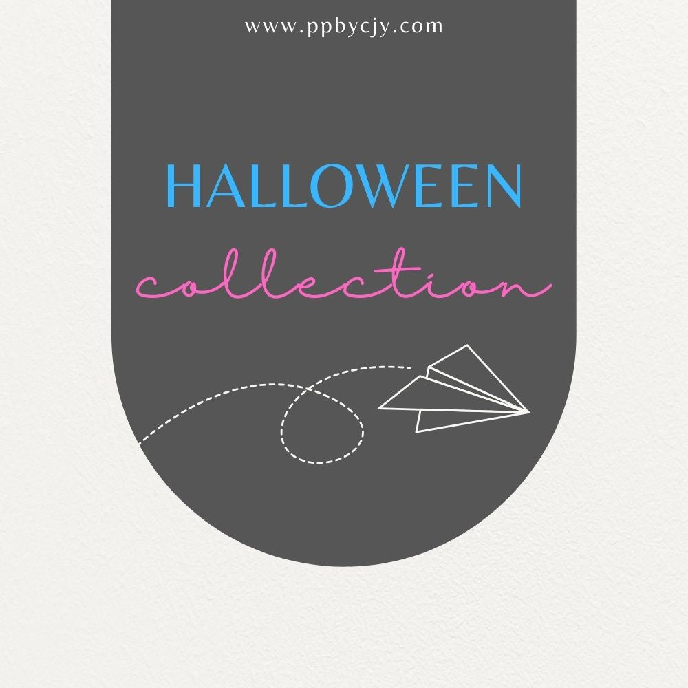 Customizable printable Halloween templates including invitations, planners, stickers, labels, and party supplies.