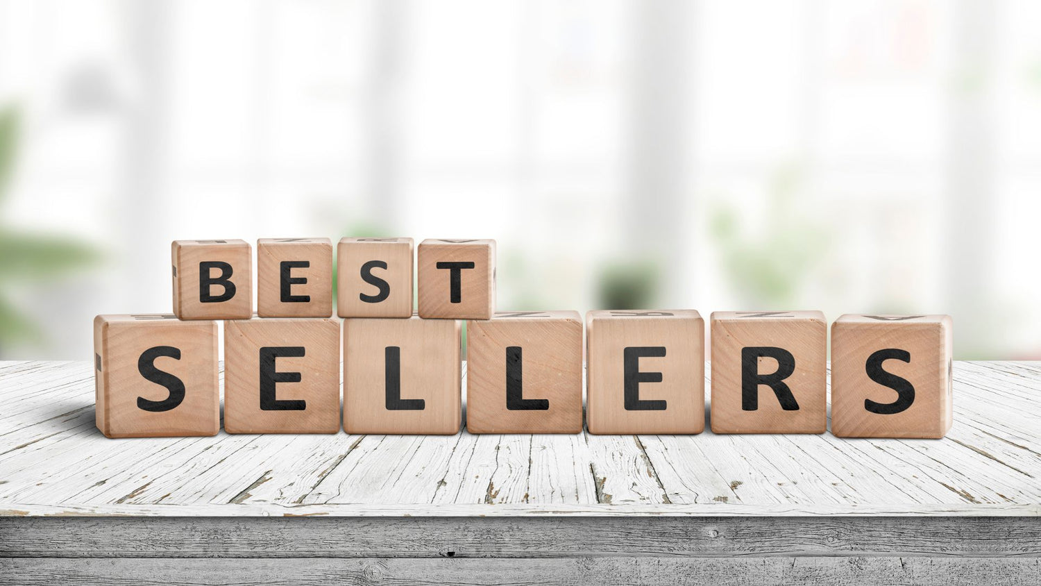 Image showing 'Best Sellers' text on toy blocks.