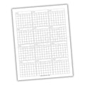Blank yearly calendar sheet with days of the week labels on a white background
