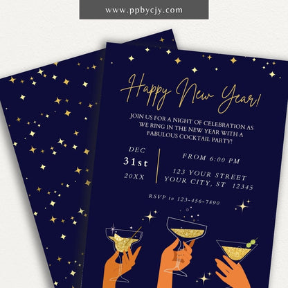 New Year's Printable Invitation