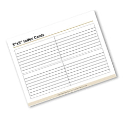 3x5 Lined Index Cards