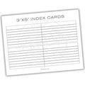 3x5 index card template with lines on a white background