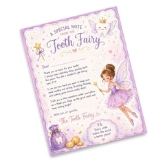 Letter From Tooth Fairy printable personalized letter template for children and lost tooth celebrations
