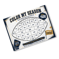 Football Fundraiser Tracker printable color in donation goal sheet for team fundraising and event tracking
