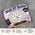 Volleyball Fundraiser Tracker printable color in donation goal sheet for team fundraising and event tracking
