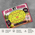 Softball Fundraiser Tracker printable color in donation goal sheet for team fundraising and event tracking
