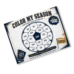 Soccer Fundraiser Tracker printable color in donation goal sheet for team fundraising and event tracking
