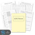 ADHD Planner Printable Bundle – 22 Page Daily, Weekly & Habit Tracker