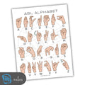 American Sign Language Alphabet Chart – Color ASL Numbers Printable