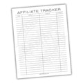 Affiliate Tracker Printable PDF Template