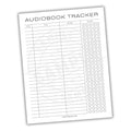 Audiobook Tracker Printable PDF Template