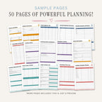Co-Parenting & Custody Binder - 50 Page Family Court Organizer sample pages