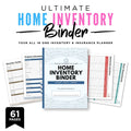 Home Inventory Binder - 61 Page Household Inventory & Insurance Organizer cover page
