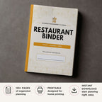 Restaurant Management Binder printable restaurant operations planner with inventory staffing financial and daily management forms
