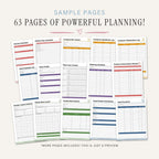 Garden Binder - 63 Page Garden Planner & Harvest Organizer sample pages