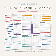 Home Buying Binder printable house hunting planner  sample pages