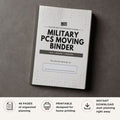 Military PCS Moving Binder printable relocation planner cover