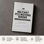 Military PCS Moving Binder printable relocation planner cover
