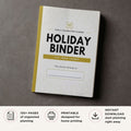 Holiday Planning Binder printable organizer for holiday planning celebrations gifts meals travel traditions and special occasions