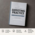 Shooting Practice Planner printable range log pages with shooting session tracking layouts
