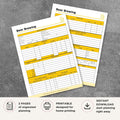Beer Brewing Log Sheet printable homebrew recipe and fermentation tracker for brewing records and tasting notes
