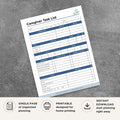 Caregiver Task List printable daily patient care checklist for meals medication hygiene and health monitoring