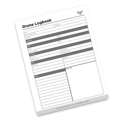 Drone Flight Log printable UAV flight record tracker with weather location battery and flight details
