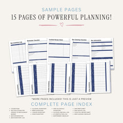 Bar and Alcohol Management Planner printable restaurant bar inventory and operations management bundle sample pages