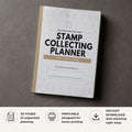 Printable Stamp Collecting Planner and Collection Log Bundle with stamp inventory, acquisition tracker, collection catalog, wish list, valuation log, trade records, and collection notes pages