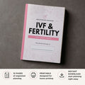 IVF and Fertility Planner printable fertility tracking bundle for IVF cycles medication and ovulation tracking
