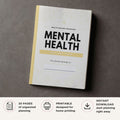 Mental Health and Wellness Planner printable mood and therapy tracker bundle for self care and emotional wellness tracking
