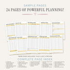 ADHD Planner printable ADHD organization tool bundle for focus tracking routines and symptom management
