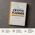 Cryptocurrency Planner printable crypto portfolio tracker with wallet logs transaction tracking staking rewards and profit loss records
