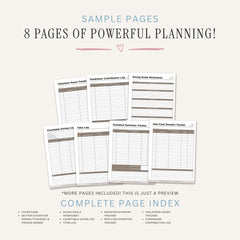 Giving and Donations Planner printable charity tracker with donation logs volunteer hours fundraising records and giving goals
