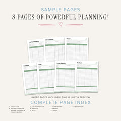 Sinking Funds Planner printable savings tracker for travel holidays gifts home repairs medical expenses and budgeting goals
