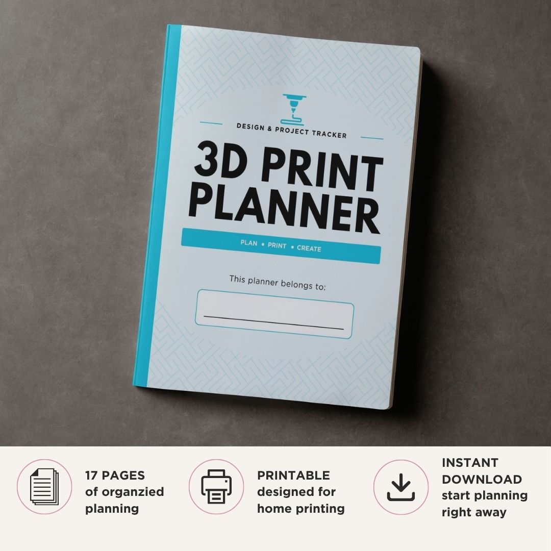 3D Printing Planner Maker & Print Tracking Bundle print log page
