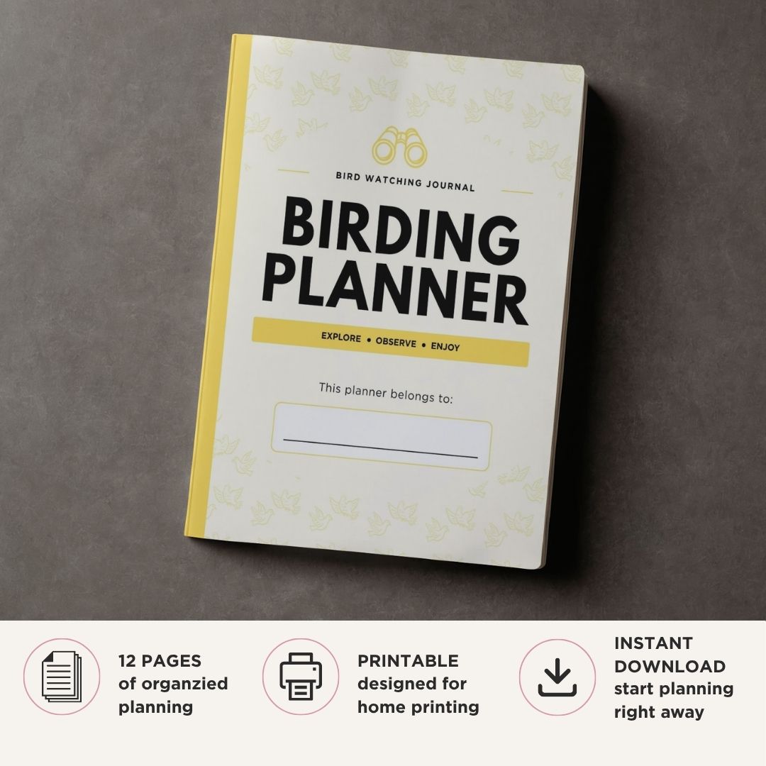 Bird Watching Planner Birding Journal Bundle sighting log page
