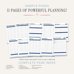 Boat & Vessel Planner Maintenance & Logbook Bundle maintenance log page
