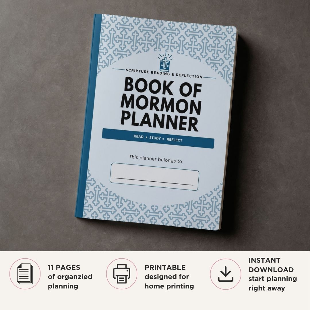 Book of Mormon Reading Planner Scripture Reading Bundle reading tracker
