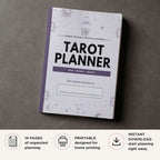 Tarot Card Reading Planner Spread Tracker & Spiritual Guidance Bundle tarot spread log page