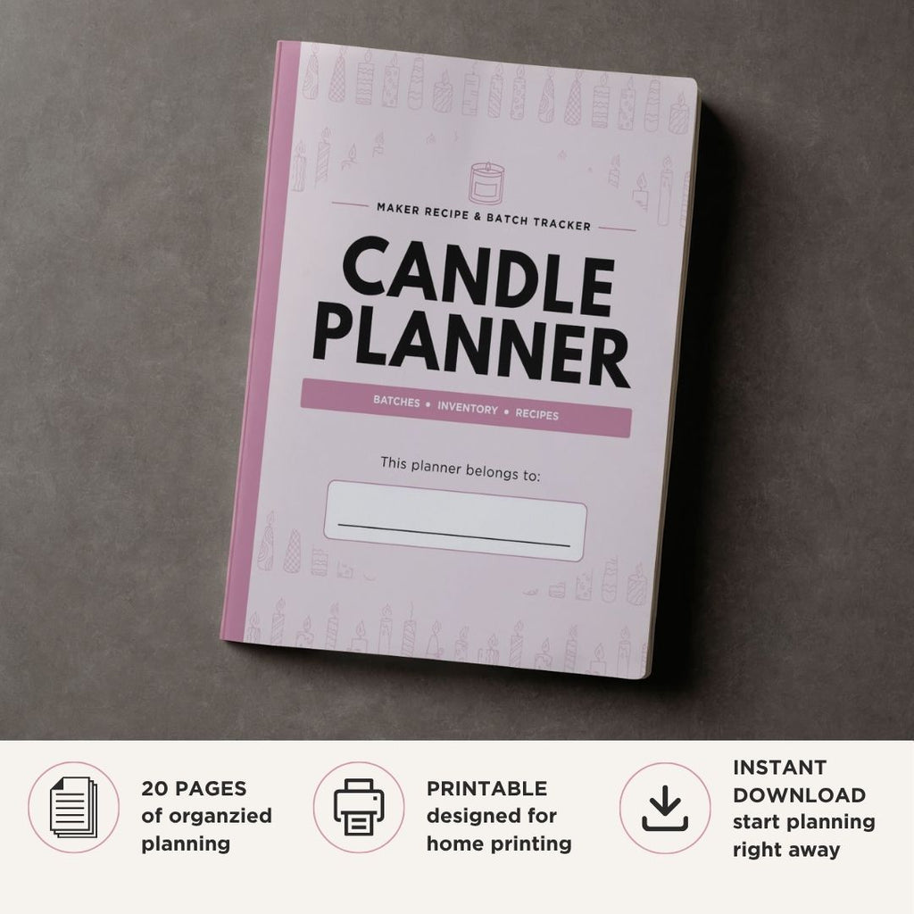 Candle Making Planner Candle Business Log & Inventory Bundle batch log page
