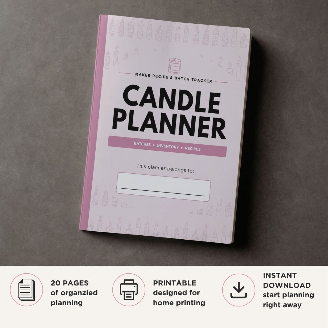 Candle Making Planner Candle Business Log & Inventory Bundle batch log page
