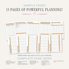 Jewelry Making Planner Jewelry Design Log & Inventory Bundle design log sample pages
