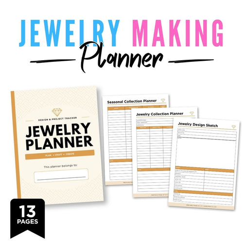 Jewelry Making Planner | 13 Page Jewelry Design Log & Inventory Bundle (Digital Download)